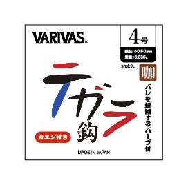 ［VARIVAS］テカラ鈎 【カエシ有リ】（咖鲫钩倒刺）-189